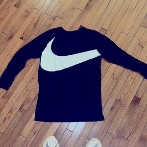 Nike “big swoosh” long sleeve t large